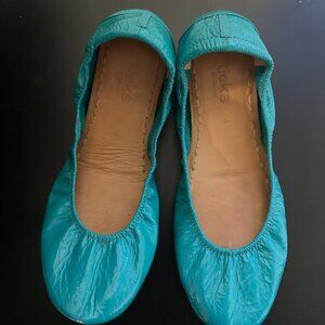 Teal Patent Leather Tieks